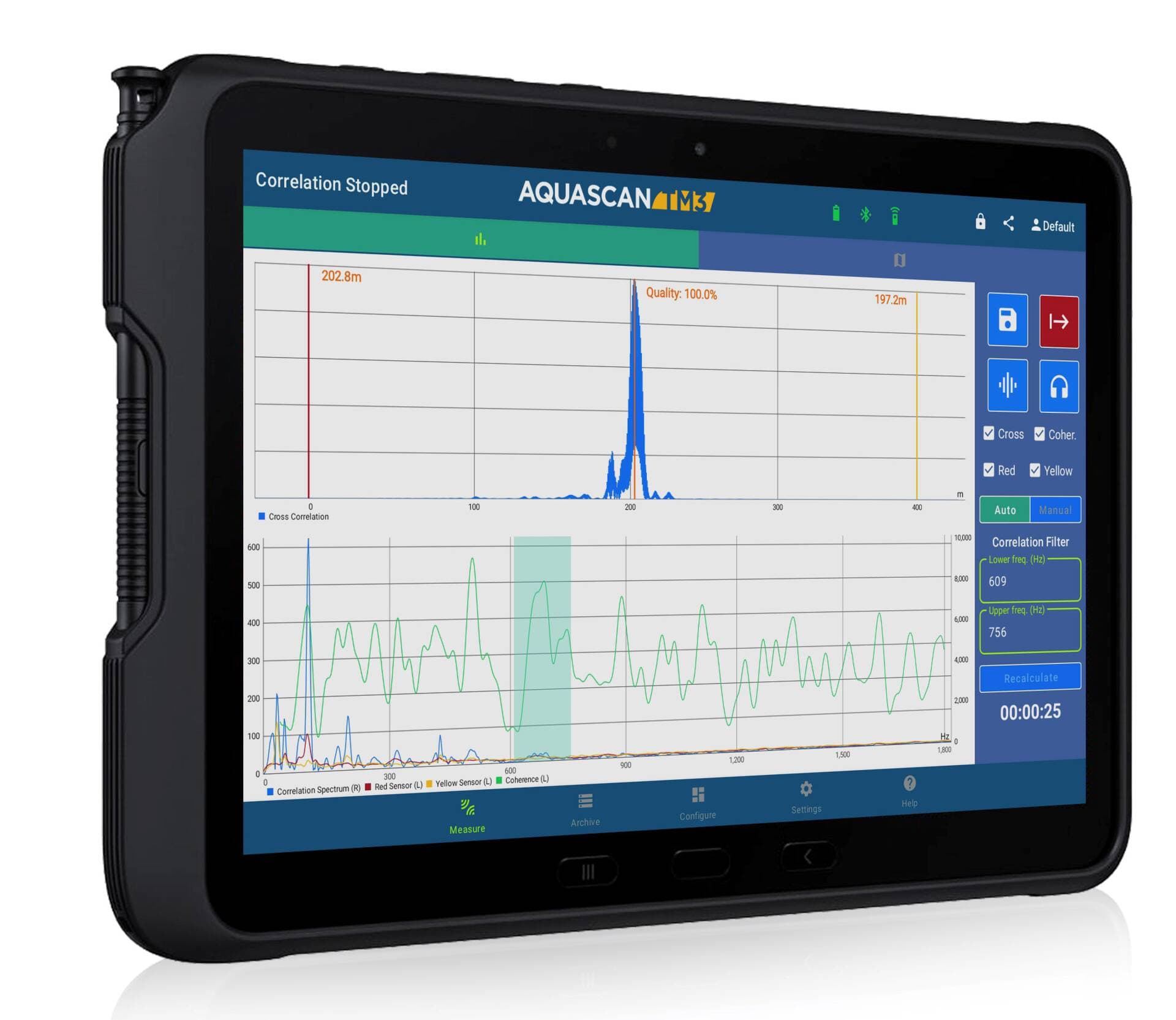 Aquascan TM3 / 760T v terénu
