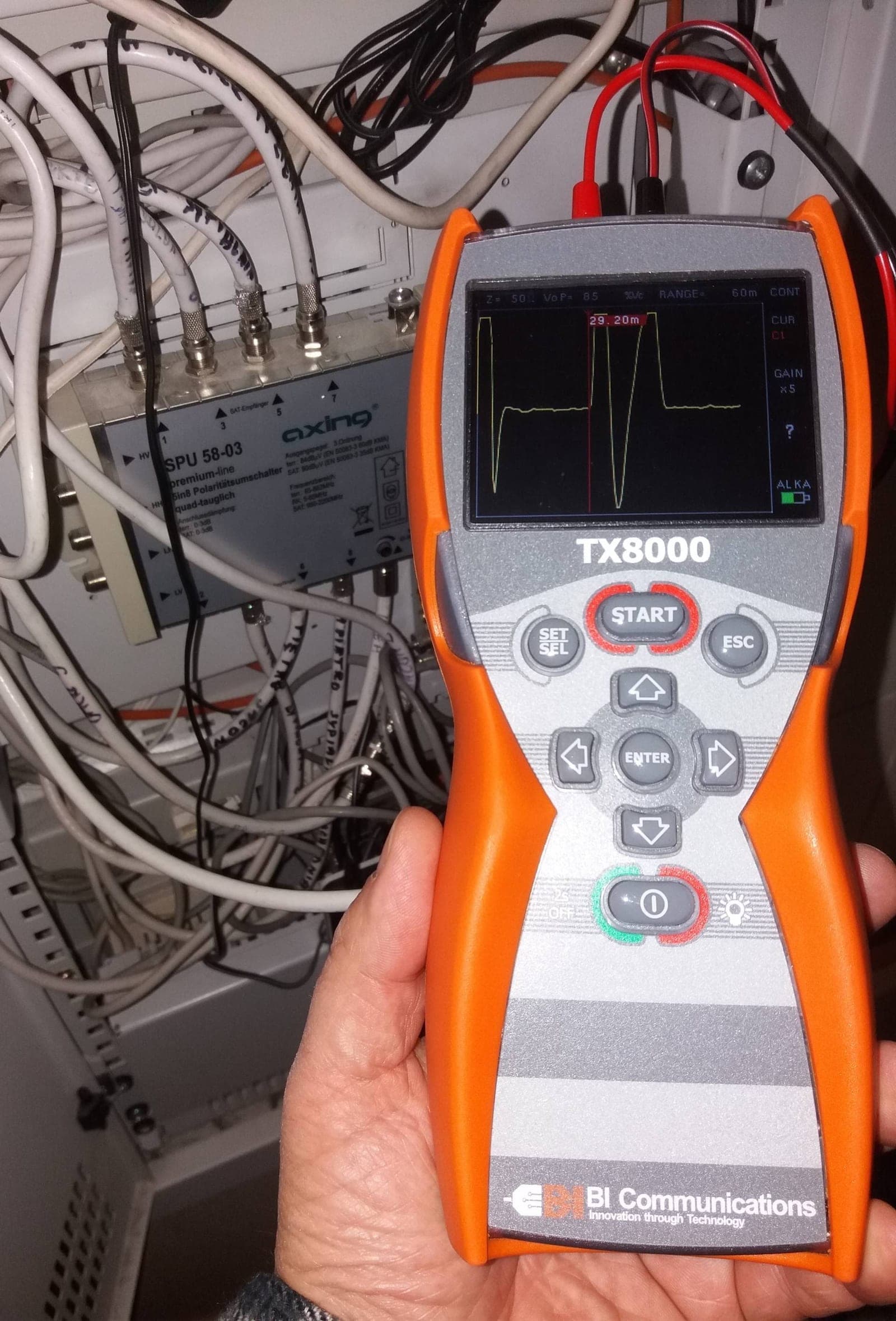 TX 8000 v terénu
